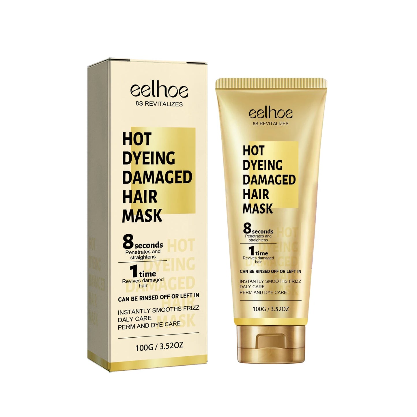 Revitaliseer je haar met onze 8-seconden keratine haarverzorgingscrème masker – tem pluizigheid, ontwar knopen en voorkom breuk!