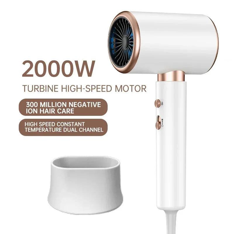 F33 T821 Pro Haardroger - Veelzijdige Hot & Cold Luchtborstel, Krachtige 2400W Ionische Föhn voor Salonkwaliteit Resultaten