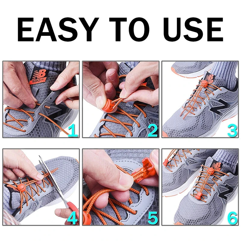 Verbeter Je Schoeisel met 22 Kleuren: Geen-Knoop, Elastische Ronde Veters voor Kinderen en Volwassenen - Snelle en Gemakkelijke Rubber Veters voor Sneakers!