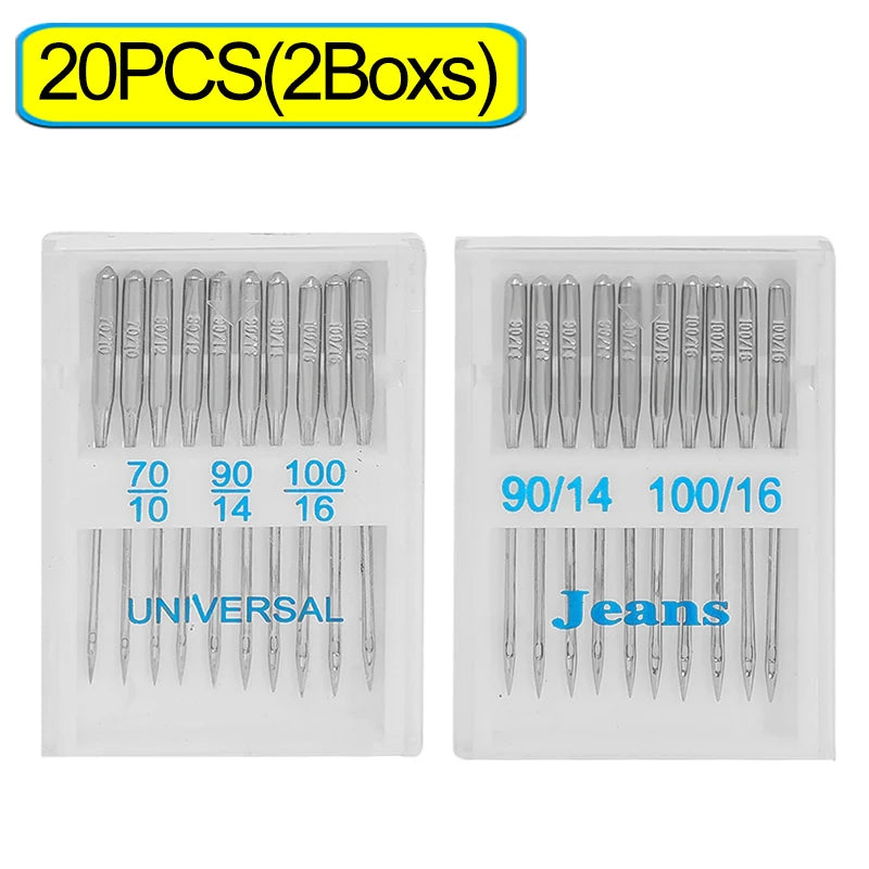 Aiguilles universelles machine à coudre lot 20 à 100 point standard acier couture DIY
