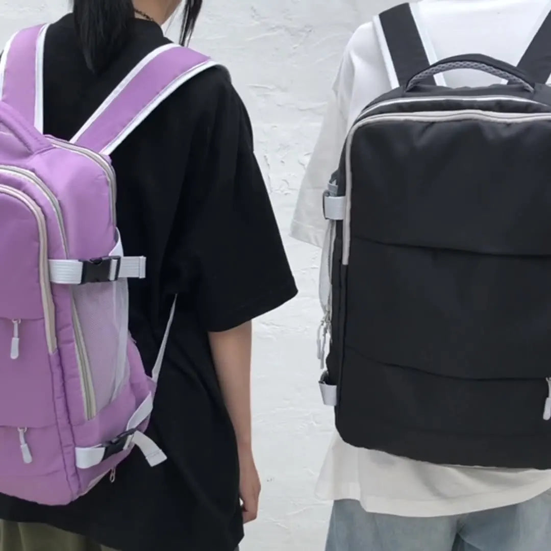 Stijlvolle en Veilige Vrouwen Reisrugzak - Ruim, Waterdicht, Diefstalbestendig Ontwerp met Bagagestrap voor Laptops en Meer!