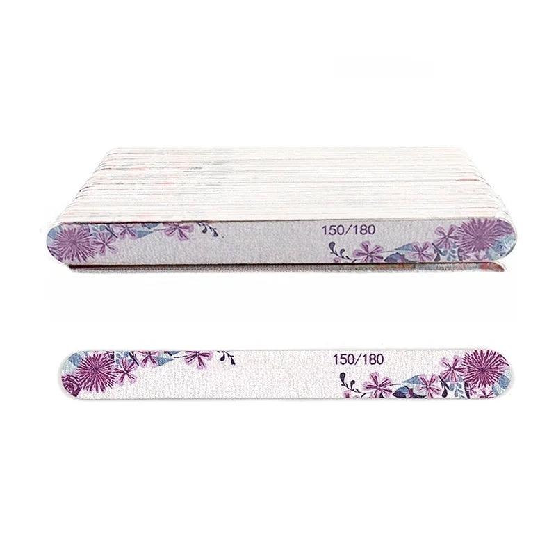 50-delige Premium Houten Vijlset - Multi-grit Houten Manicure Polijstgereedschap voor Perfecte Nagels (100/120/150/180/240)