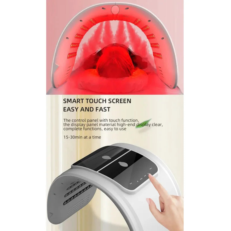 Verjong je huid met het 7-kleuren LED gezichtsmasker PDT apparaat – Perfect voor spa-behandelingen en thuis schoonheidsverzorging