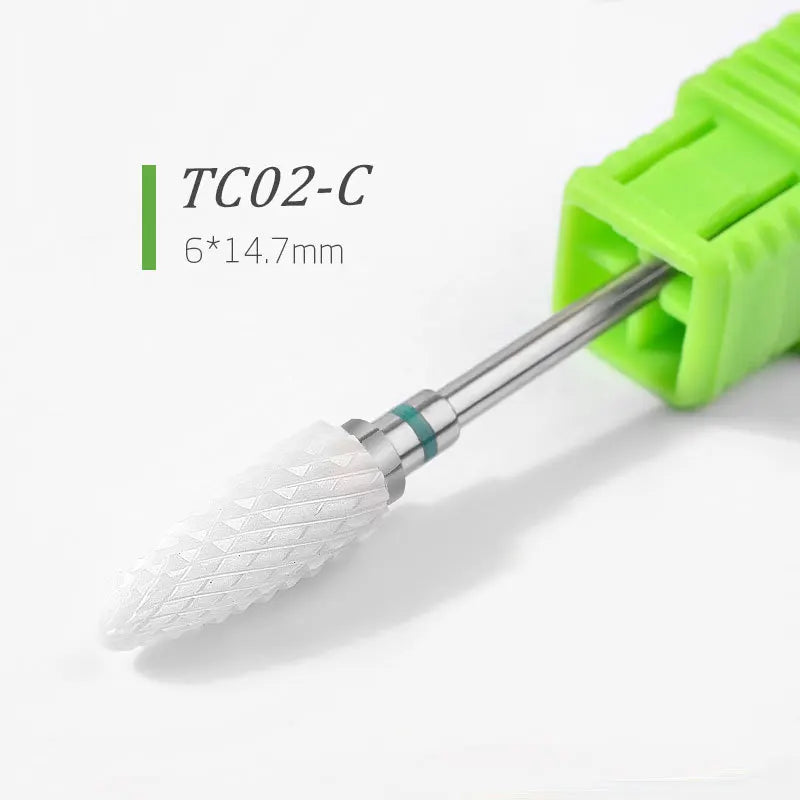 Premium Keramische Vijlbits - Elektrische Pedicure & Manicure Polijstgereedschap voor Moeiteloos Nagelart & Cuticle Verzorging