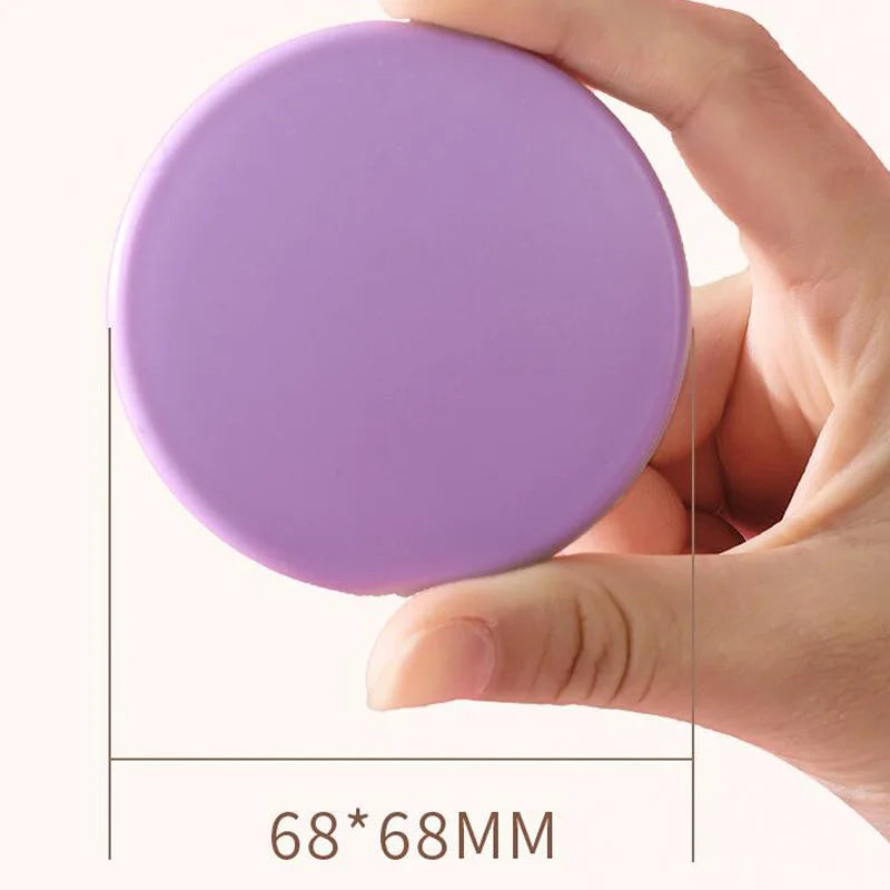 Compact Dubbelzijdige Handheld Make-up Spiegel - Vouwbare Ronde Reisessentieel voor Schoonheids- en Cosmetische Bijwerkingen