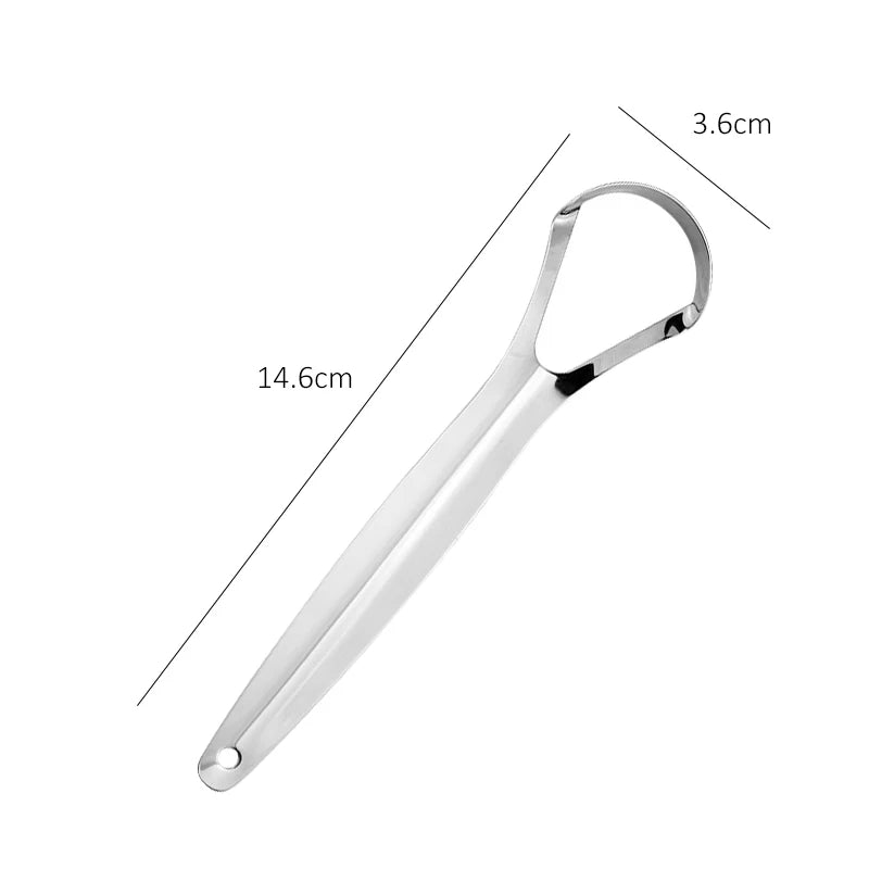 Premium Roestvrijstalen Tongschraper voor Volwassenen - Geavanceerde Mondverzorging Tool voor Frisse Adem & Schone Tong Coating