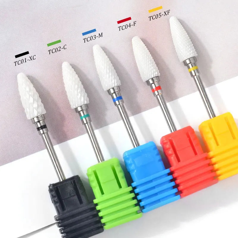 Premium Keramische Vijlbits - Elektrische Pedicure & Manicure Polijstgereedschap voor Moeiteloos Nagelart & Cuticle Verzorging