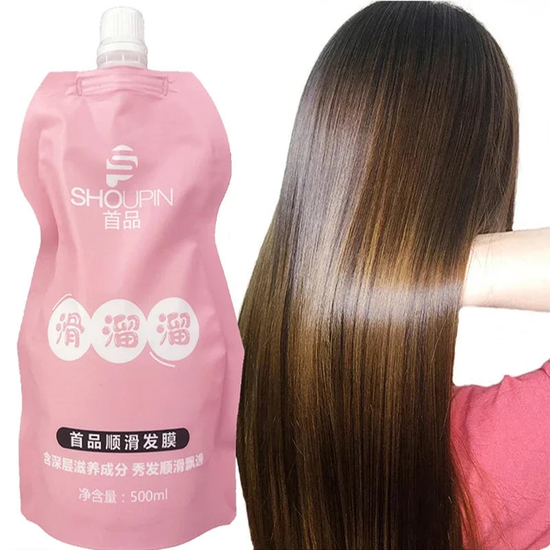 Revitaliseer je haar: 30/500ml Professionele Keratine Haarmasker voor 5-seconde Schadeherstel - Tem Frizz, Bereik Zachtheid, Glans & Diepe Hydratatie!