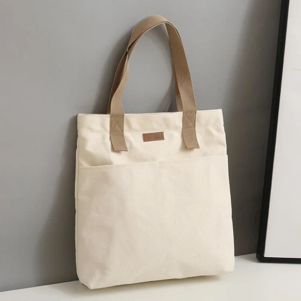 Stijlvolle Dames Canvas Tas - Ruime & Praktische Handtas voor Dagelijks Gebruik