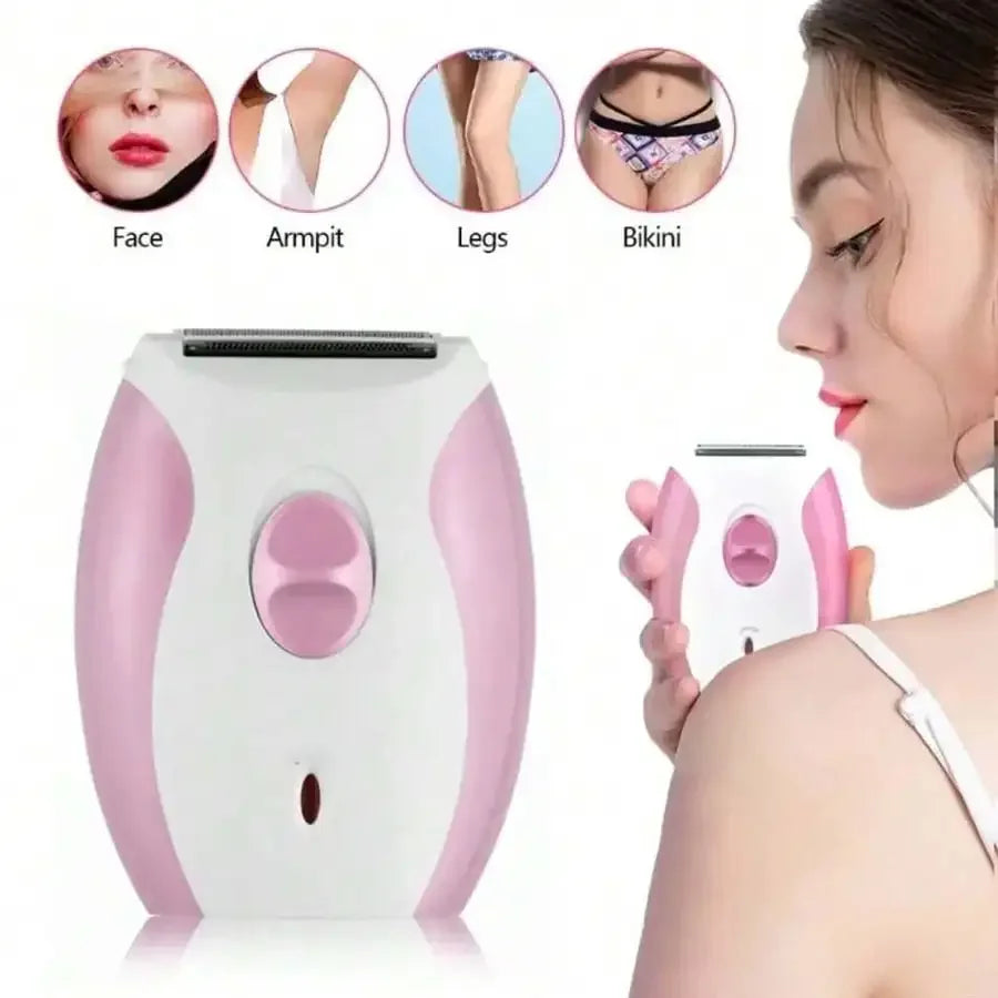 Draadloze Oplaadbare Vrouwen Scheerapparaat - Veelzijdige Ontharingsmachine voor Gezicht, Bikini en Benen