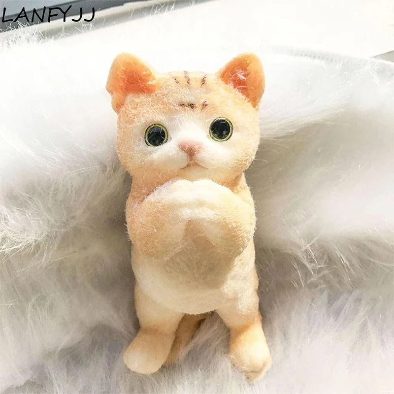 Schattige Jumbo Kitty Kat Taba Siliconen Pluche Speelgoed - Handgemaakte Squeeze Mochi voor Stressverlichting & Ontspanning - Perfect Cadeau voor Kattenliefhebbers!