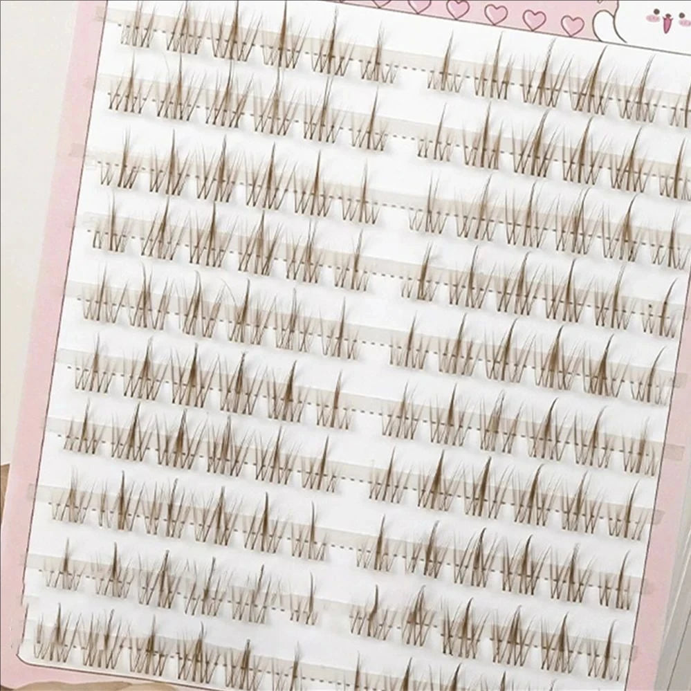 MJ Brown Zonnebloem Natuurlijke Manga Wimpers - Dikke Zwarte Extensions voor Anime-geïnspireerde Looks