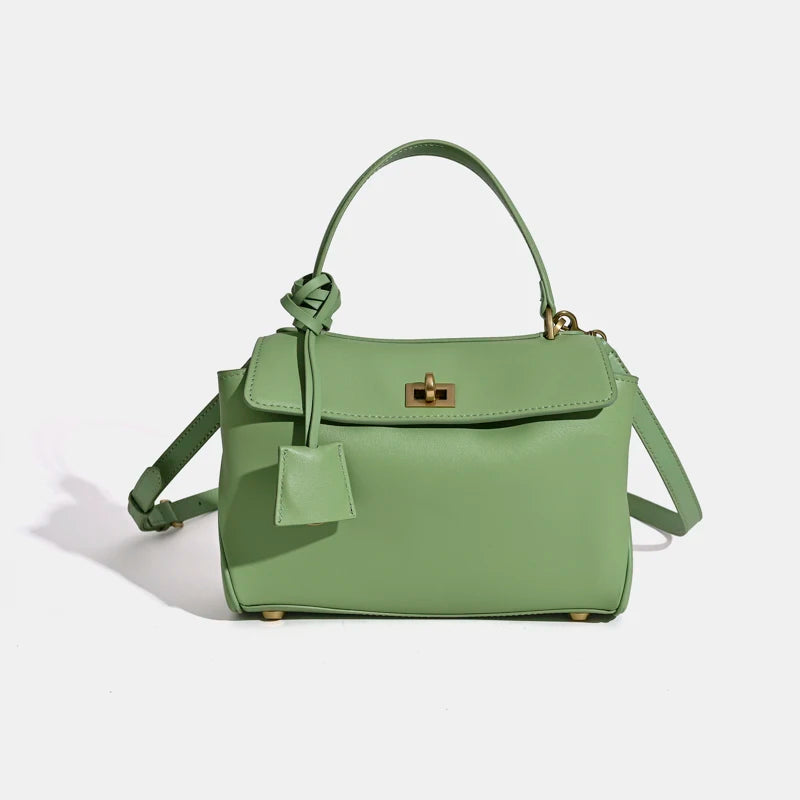 Elegante 2025 Luxe Rodeo Damestassen: Echte leren tote bags met chique gouden gespen voor lente en herfst