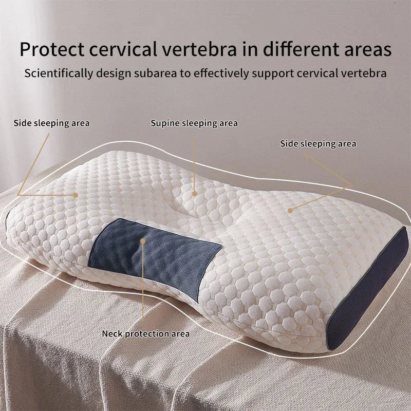 Ultieme Neksteun Kussen voor Rustgevende Slaap - Cervicale Orthopedische Massagekussen met Sojaboonvezel voor Thuis SPA Ontspanning - Almohada Collectie