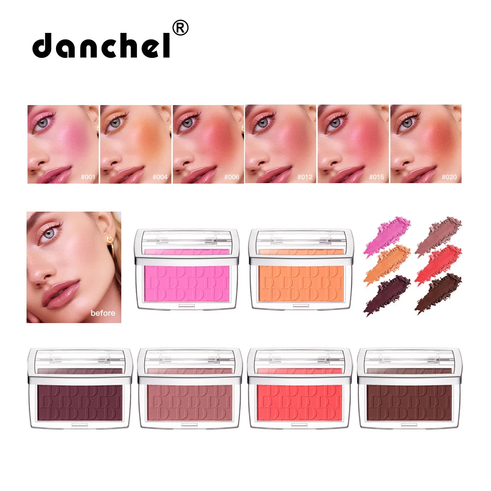 Levende Matte Blush Collectie: 6 Verbluffende Tintenn van Roze Geperst Poeder voor Perfecte Wangen