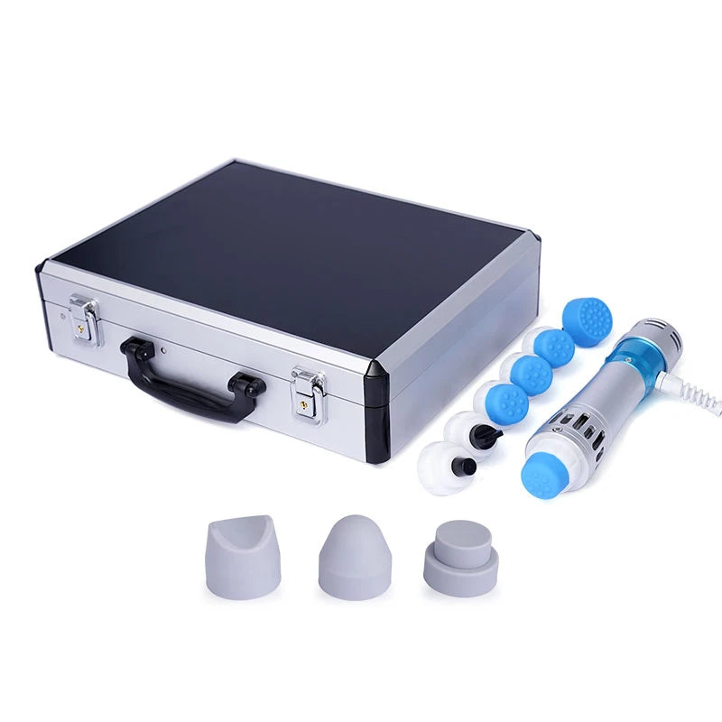 Ultieme Spiermassager met 7 Veelzijdige Koppen - Shockwave Therapie Apparaat voor ED Behandeling en Pijnverlichting - Geavanceerd Ballistisch Fysiotherapie Hulpmiddel