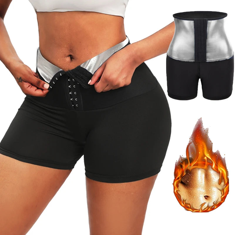 Thermo Sportieve Korte Broek voor Vrouwen - Slankmakende Ondersteuning voor een Effectieve Gewichtsverlies en Lichaamsvormgeving