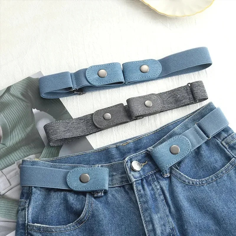 Stijlvolle Verstelbare Elastische Tailleband – Gesp-Loos Ontwerp voor Moeiteloos Draagcomfort met Spijkerbroeken, Jurken en Meer! Perfect voor Iedereen!