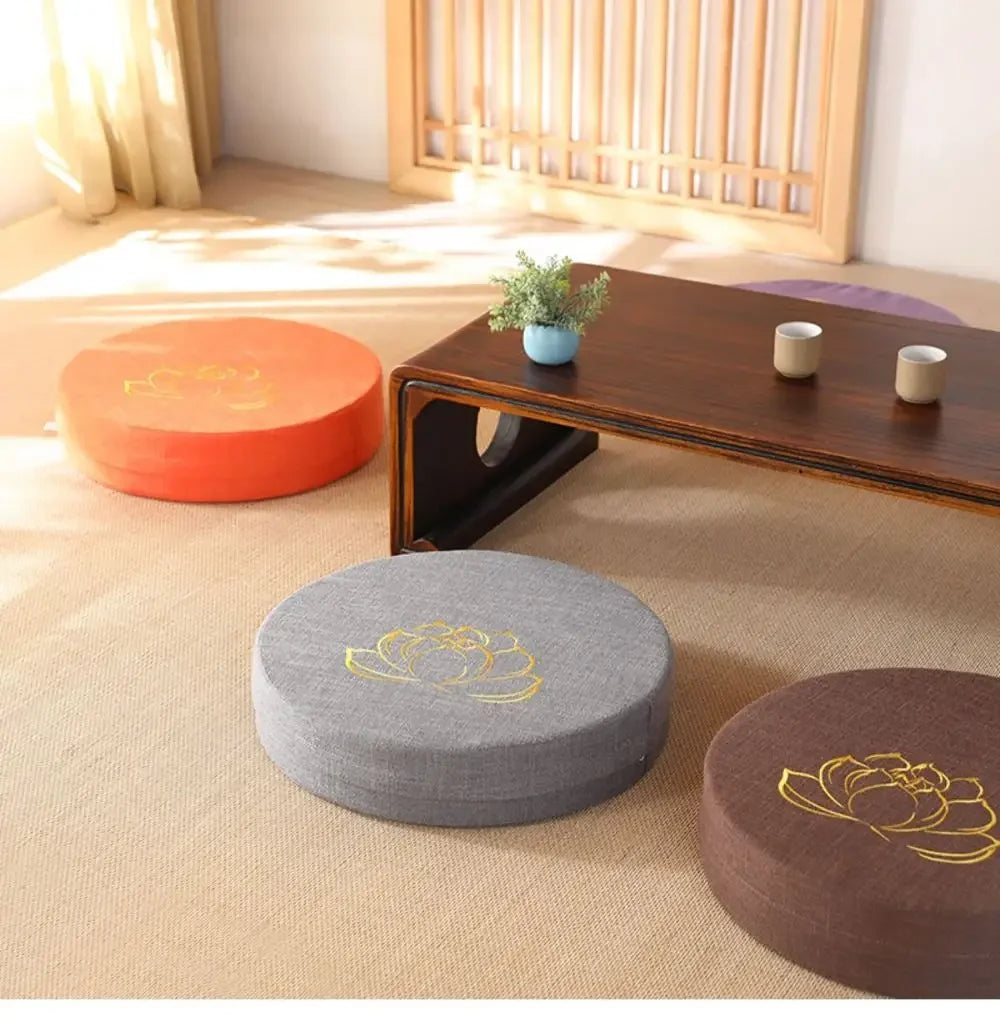 Deluxe 40x6cm Yoga Meditatiekussen - PEP Harde Textuur Rugsteun Kussen - Afneembare & Wasbare Japanse Tatami Mat