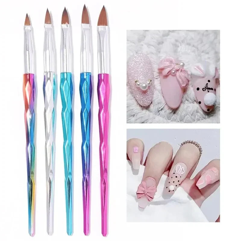 Ultimatieve Nail Art Penseelset: 5 of 20 Professionele Ontwerptools voor Indrukwekkend Schilderen, Tekenen en Dots - Perfect voor Manicures!