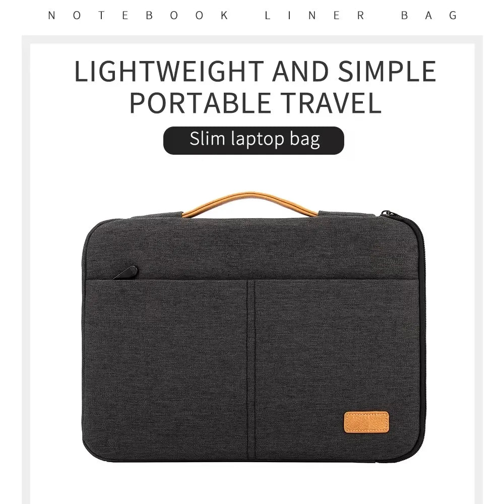 Stijlvolle Schokbestendige Laptop Sleeve Bag voor 14-15,6 Inch Notebooks - Perfecte Aktetas voor Zakenreizen