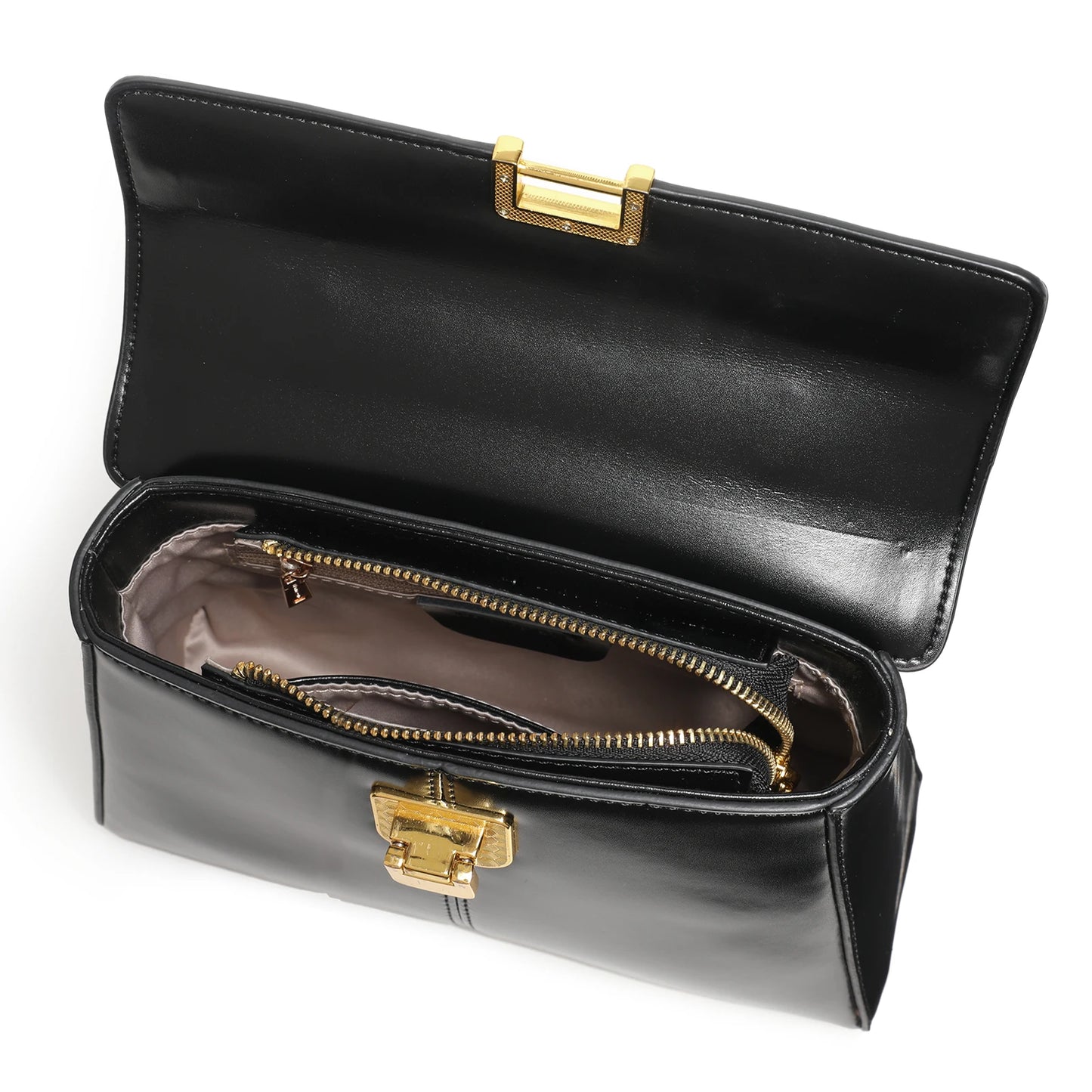 Chic & Veelzijdige ITAMOOD Echt Leren Handtas: Luxe Dames Schoudertas met Stylish Sjaal Detail