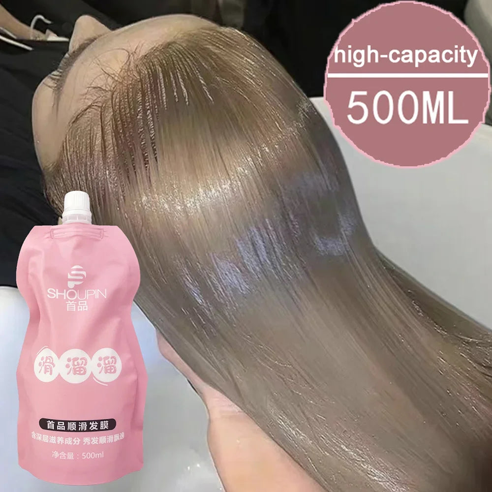 Revitaliseer je haar: 30/500ml Professionele Keratine Haarmasker voor 5-seconde Schadeherstel - Tem Frizz, Bereik Zachtheid, Glans & Diepe Hydratatie!