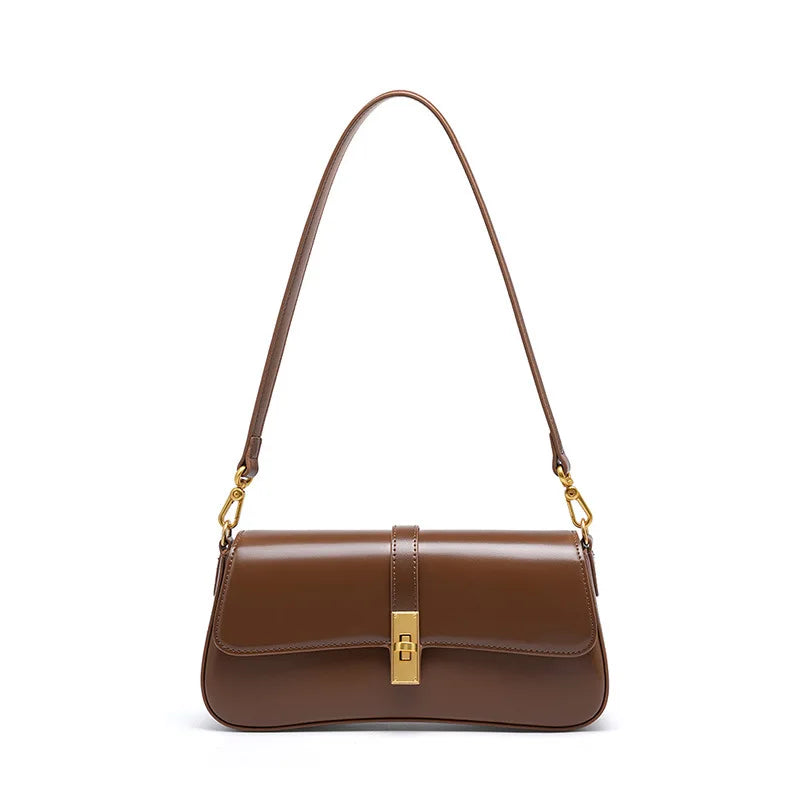 Jonlily Dames Chic Echte Leren Schoudertas - Stijlvolle Mini Tote & Casual Dag Tas - KG1313