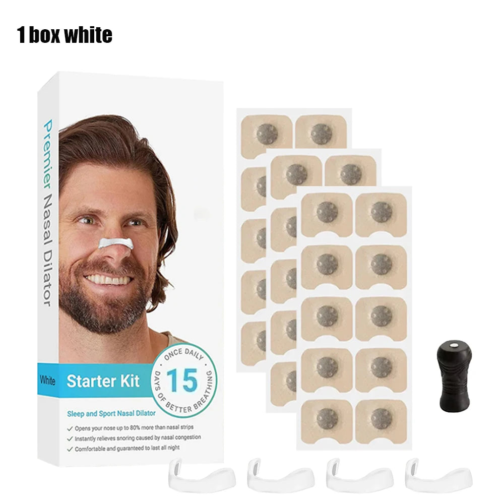 Ultimate Anti-Snoringsneusclipkit - Verbeter Uw Ademhaling en Slaapkwaliteit met Magnetische Dilatators voor Sport en Rustige Nachten