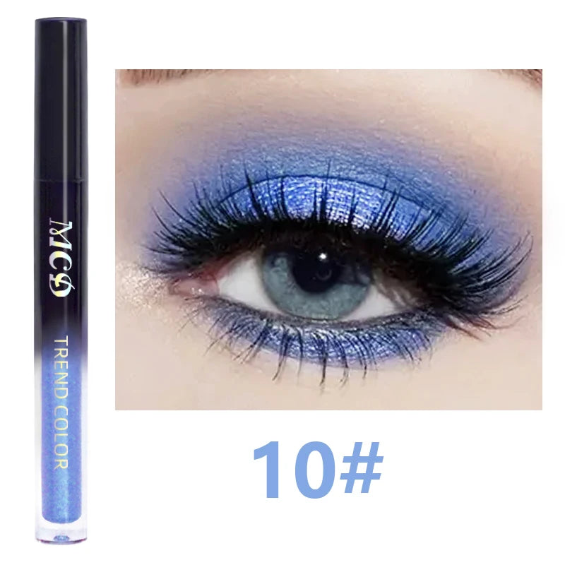 Glamoureuze 13-kleur Waterdichte Vloeibare Oogschaduw Palette - Hoge Glans, Langhoudend en Vlekbestendige Make-up voor Indrukwekkende Looks