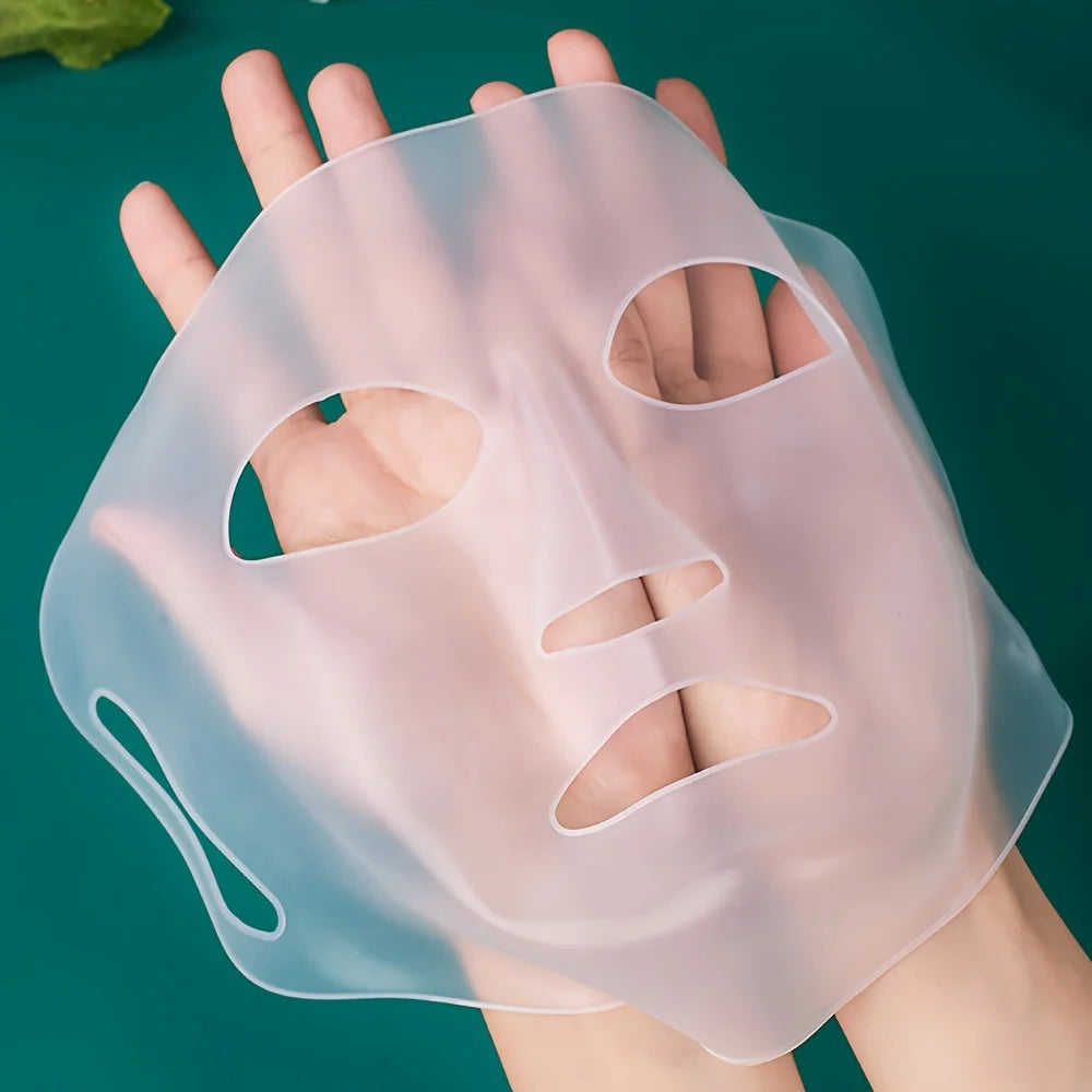 Revitaliseer je huid met onze 3D siliconen masker cover - herbruikbaar oor-hangend hydraterend en verstrakend gezichtsverzorgingshulpmiddel!