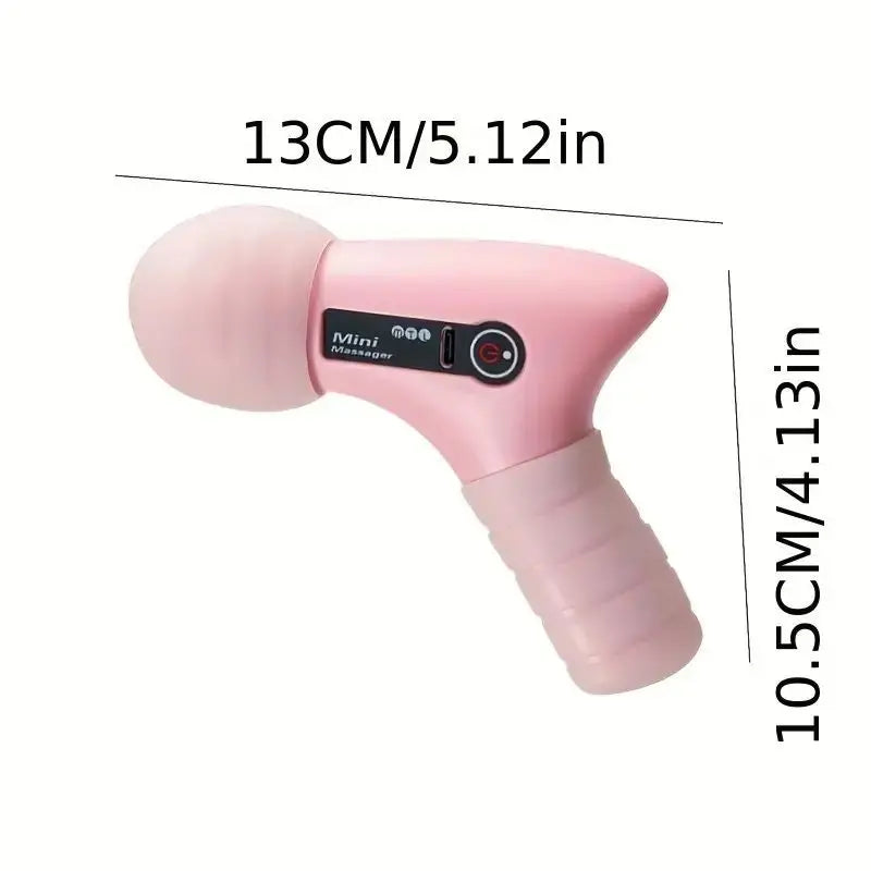 Ultieme Diepe Weefsel Massagepistool - USB Oplaadbaar, Draagbare Volledige Lichaams Spierontspanning, 4-Snelheid Verstelbare Fascie Massageapparaat in Chic Roze en Zwart