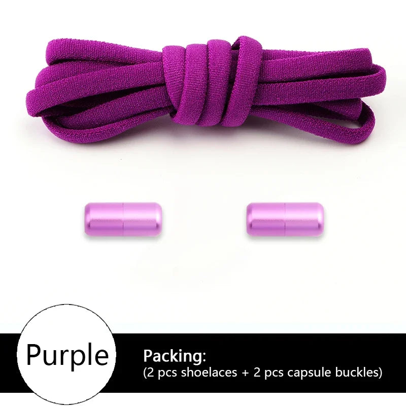 Levende Elastische Schoenveters Zonder Knoop - Perfect voor Kinderen en Volwassenen! Stijlvolle Ronde Veters voor Alle Sporten en Activiteiten.