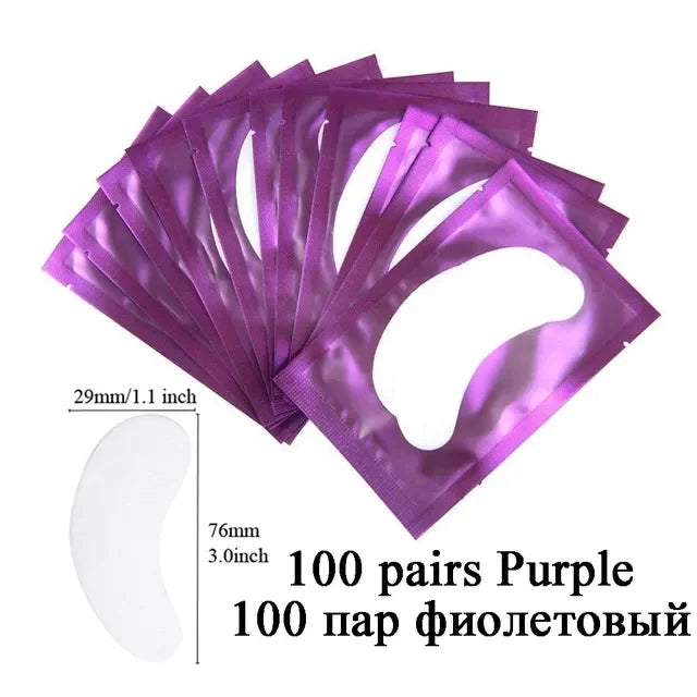 50 Paar Luxe Hydrogel Oogpatches voor Wimperextensions - Perfecte Onder-Oog Isolatie en Makeup Tools!