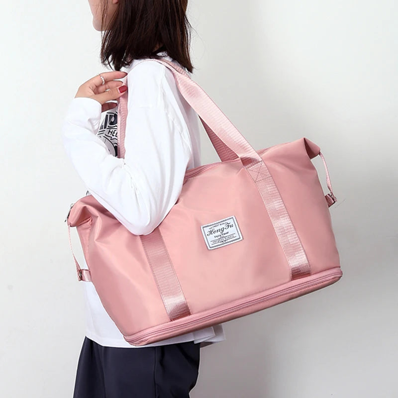 Dames Nylon Evolutionair Handtas - Groot Opbergvolume, Ideaal voor Vrijetijd, Reizen en Fitnessactiviteiten, Waterdicht en Praktisch
