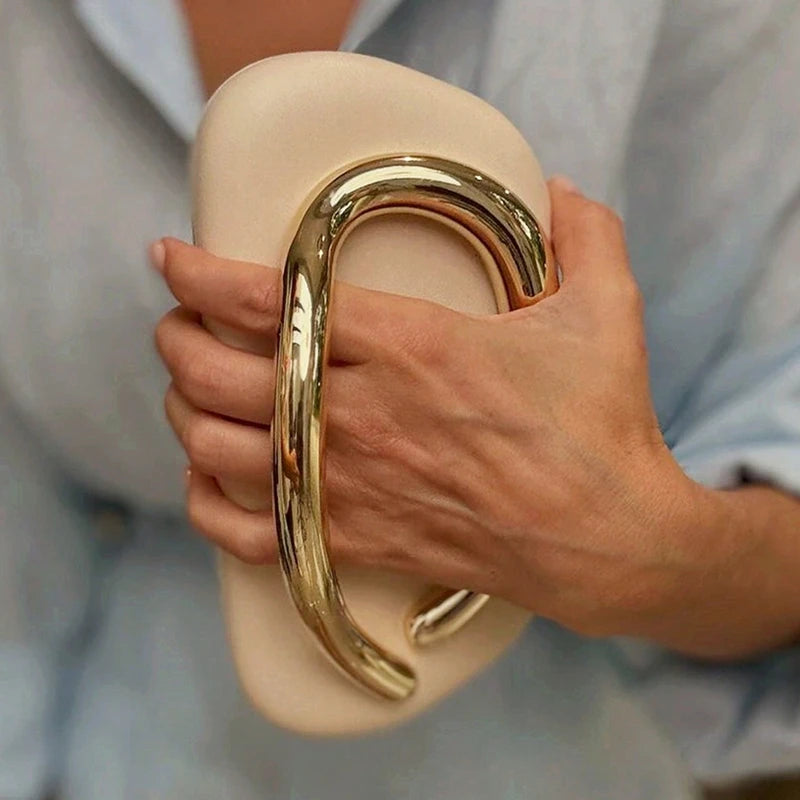 Chique Gouden Sluiting Box Clutch: Perfecte Avondtas voor Bruiloften & Feesten - Nieuwe Aankomst 2024!