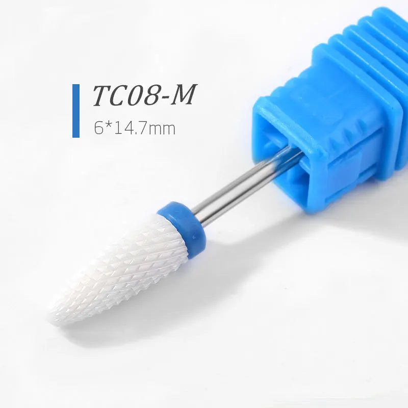 Premium Keramische Vijlbits - Elektrische Pedicure & Manicure Polijstgereedschap voor Moeiteloos Nagelart & Cuticle Verzorging