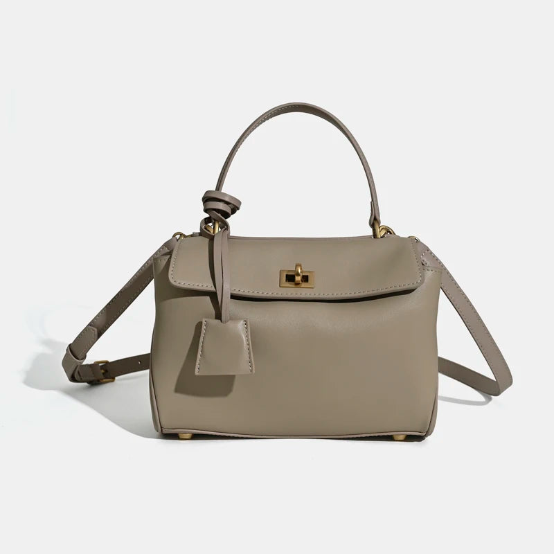 Elegante 2025 Luxe Rodeo Damestassen: Echte leren tote bags met chique gouden gespen voor lente en herfst