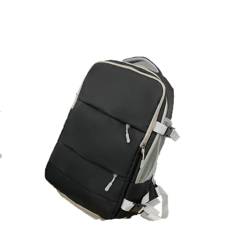 Stijlvolle en Veilige Vrouwen Reisrugzak - Ruim, Waterdicht, Diefstalbestendig Ontwerp met Bagagestrap voor Laptops en Meer!