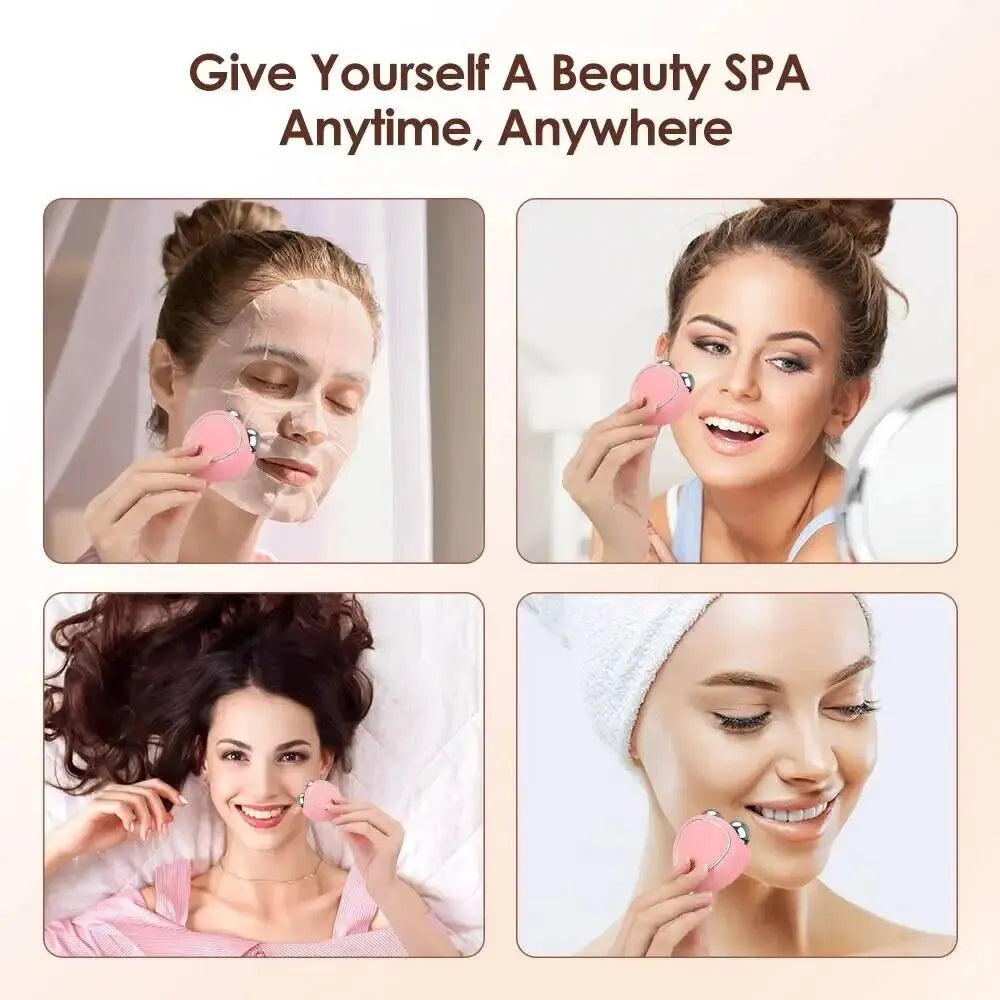 Revitaliseer je huid: 3D microcurrent elektrische gezichtsmassager met 3 standen - mini anti-aging apparaat voor thuisgebruik