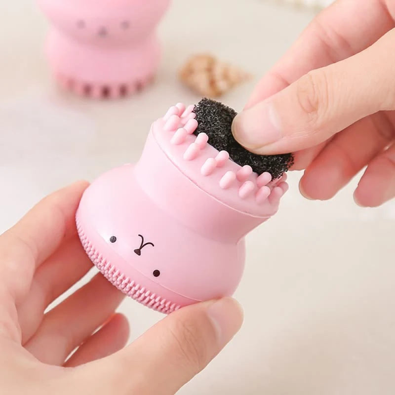 Mini Silicone Gezichtsreinigingsborstel - Jouw Ultieme Tool voor Diepe Porenverzorging en Exfoliatie voor een Stralende Huid!