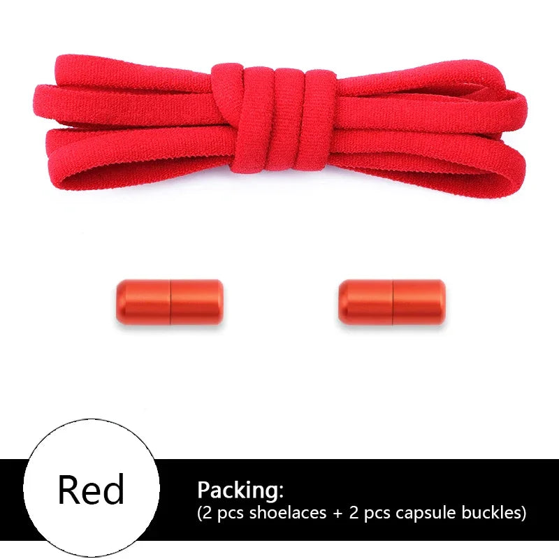 Levende Elastische Schoenveters Zonder Knoop - Perfect voor Kinderen en Volwassenen! Stijlvolle Ronde Veters voor Alle Sporten en Activiteiten.
