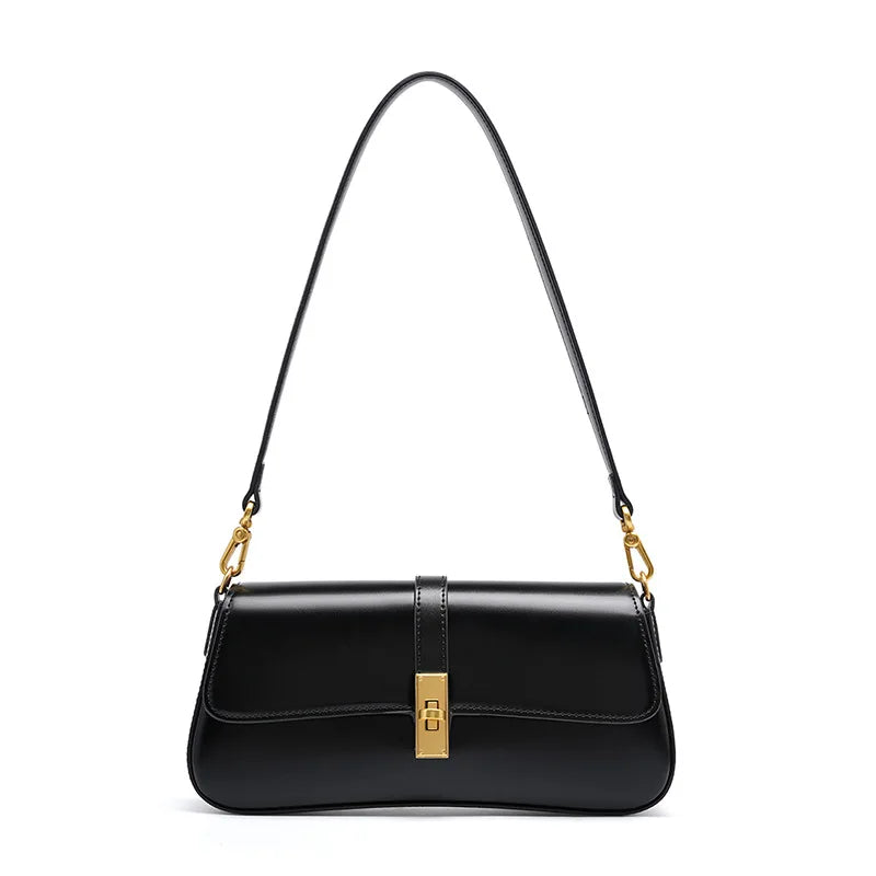 Jonlily Dames Chic Echte Leren Schoudertas - Stijlvolle Mini Tote & Casual Dag Tas - KG1313