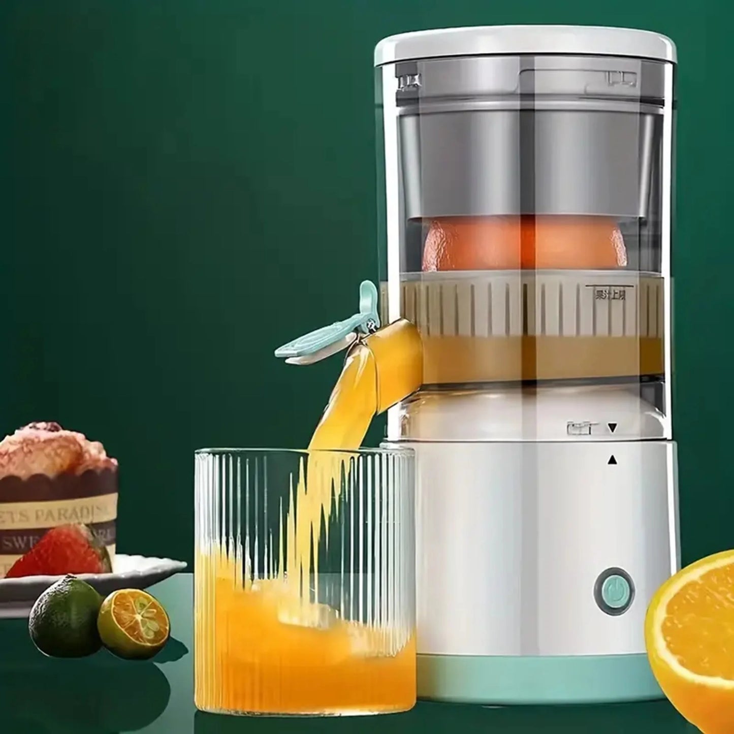 Draadloze Citrus Juicer – Snelle, Moeiteloze Sapextractie van Sinaasappels & Citroenen