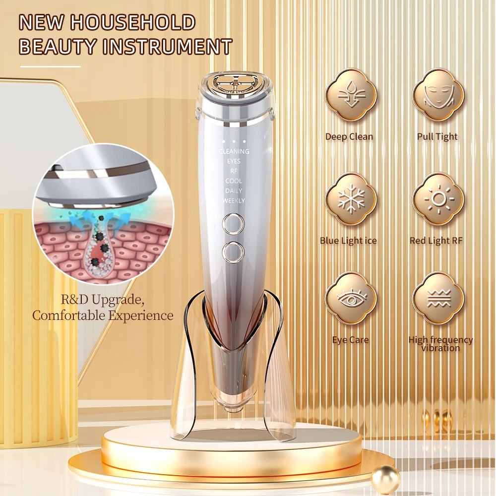 Revitaliseer uw huid met onze RF gezichtsliftingmachine - Schoonheidsinstrument voor thuis voor hoge frequentie massages, HIFU gezichtlifting en het strakken van de ogen!