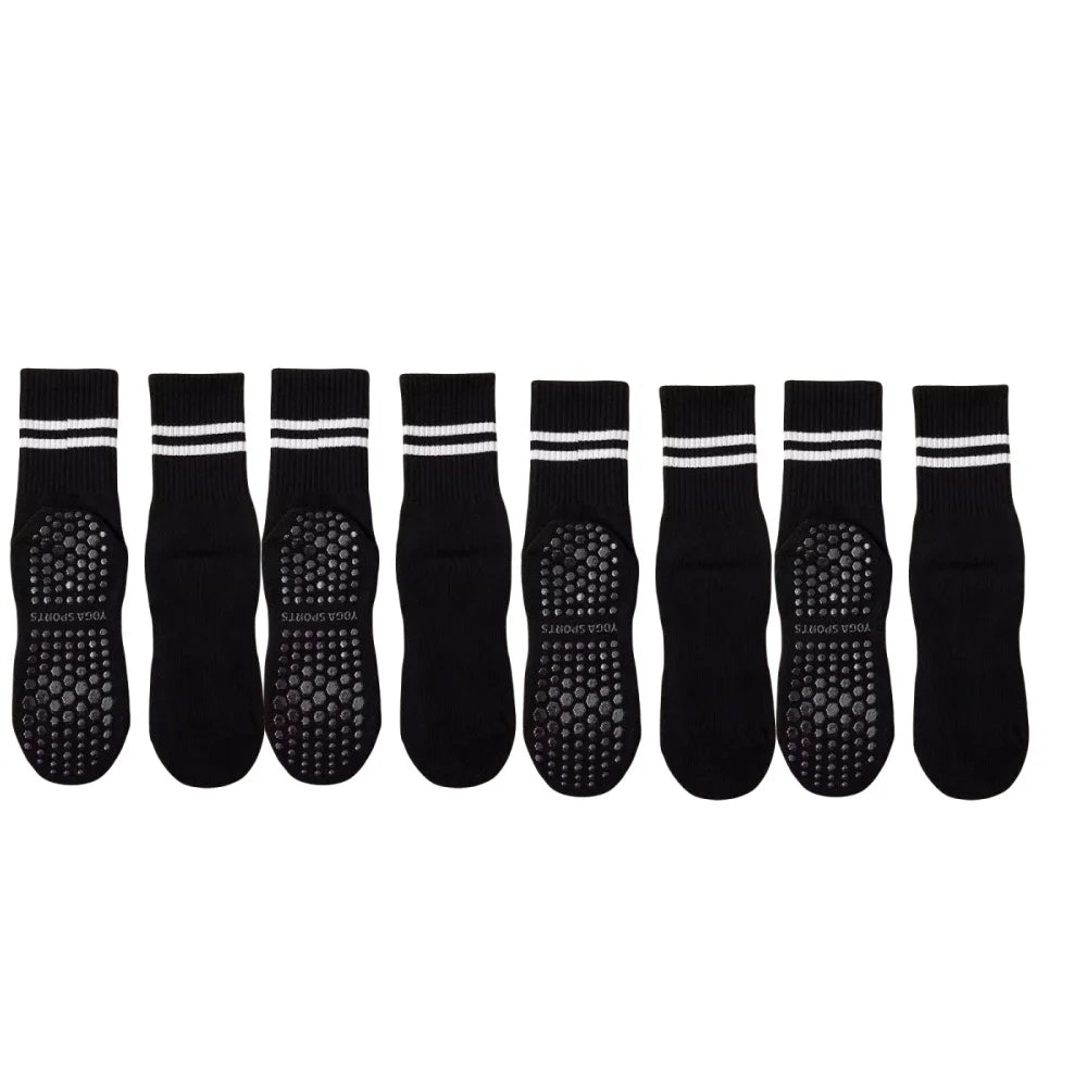 Verhoog je training: 4 paar vrouwen non-slip yoga en basketball trainingssokken
