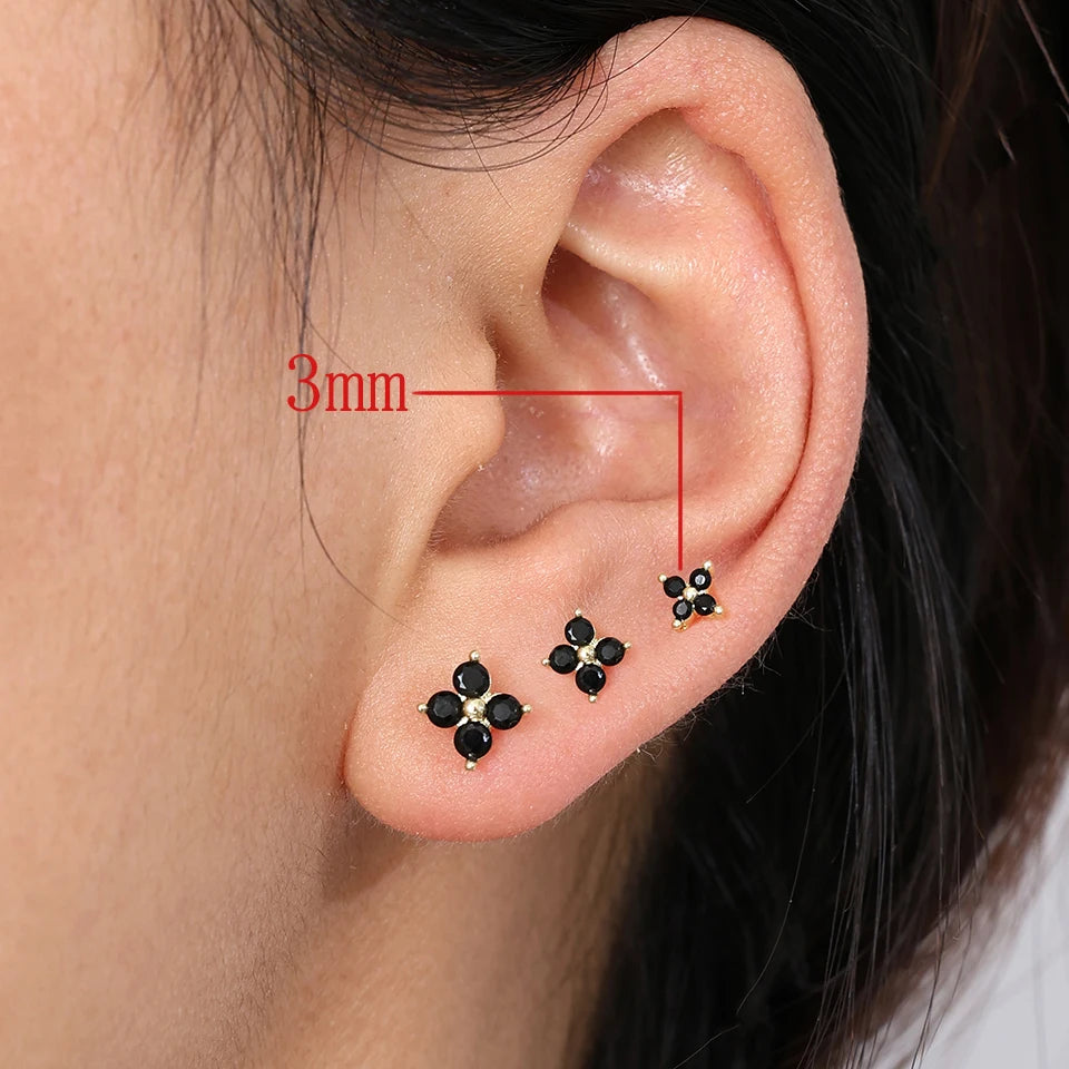 Chic Minimalistische Gouden Bloem Stud Oorbellen - Perfecte Ooraccessoires voor Vrouwen en Meisjes van ZAKOL