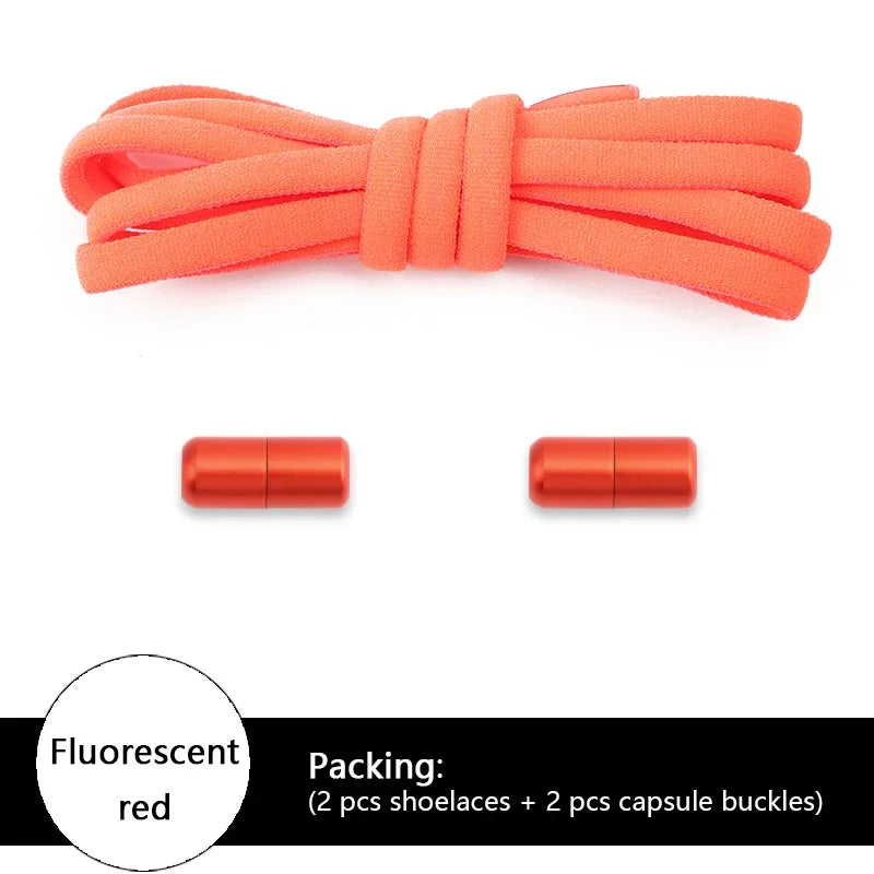 Levende Elastische Schoenveters Zonder Knoop - Perfect voor Kinderen en Volwassenen! Stijlvolle Ronde Veters voor Alle Sporten en Activiteiten.