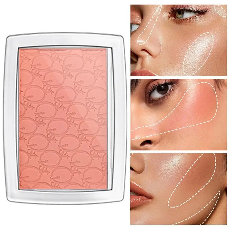 Stralende Perzik Crème Blush Palet voor Verbluffende Wangen Contour – Perfecte Blusher en Tint voor elke Make-up Liefhebber!