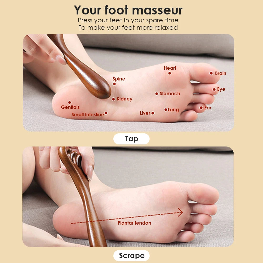 Revitalizeer Je Zintuigen met de Zesklauw Meridian Massagekam – Natuurlijke Houten Kam met Brede Tand voor Spa-achtige Ontspanning en Verbeterde Bloedcirculatie!